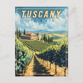 Vintage Toskana Italien Vykort