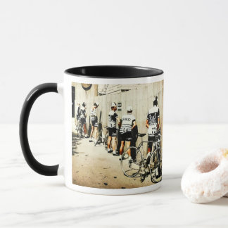 Vintage Tour de France-cyklisters toalettstopp 197 Mugg