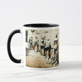 Vintage Tour de France-cyklisters toalettstopp 197 Mugg