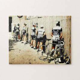 Vintage Tour de France-cyklisters toalettstopp 197 Pussel