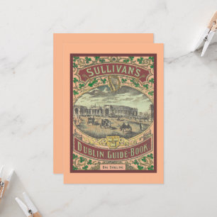 Vintage Tourist Guide to Dublin Ireland Travel Kort