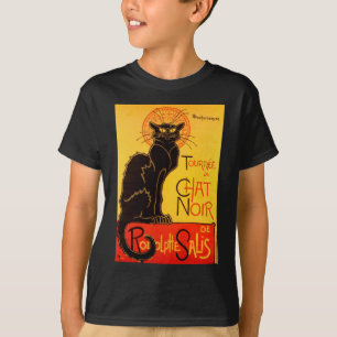 Vintage Tournee de Chatta Noir Black Cat Tee Shirt