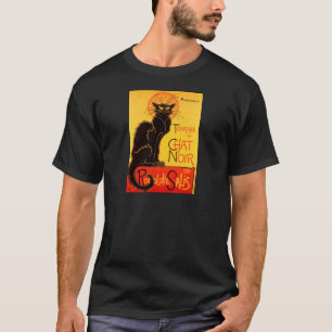 Vintage Tournee de Chatta Noir Black Cat Tee Shirt