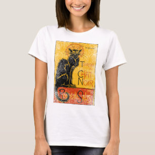 Vintage Tournee du Chatta Noir Black Cat Halloween T Shirt