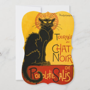 Vintage Tournée Du Chatta Noir Theophile Steinlen