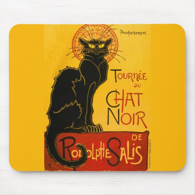 Vintage Tournée du Chatta Noir Theophile Steinlen Musmatta (Framsidan)