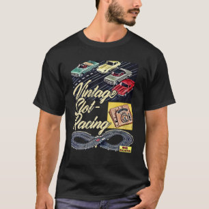 Vintage Track-kortplatsbil,Fack-Tävla,Fack-bil, F T Shirt