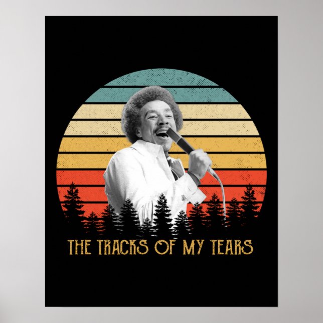 Vintage Tracks of My Tårar - Smokey Robinson Poster (Framsidan)
