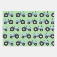 Vintage Tractor Blue