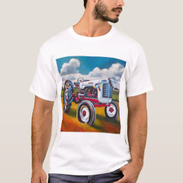 Vintage Tractor Painting - Gift for Tractor Lovers T Shirt