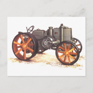 Vintage Tractor Vykort