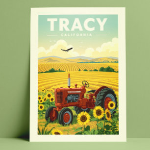 Vintage Tracy California Vykort