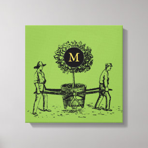 Vintage Träd Family Reunion Monogram Canvas