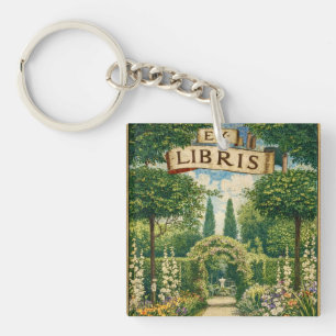 Vintage trädgård Ex Libris bokmärke