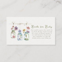 Vintage trädgårds vildblomma glasburkar böcker för