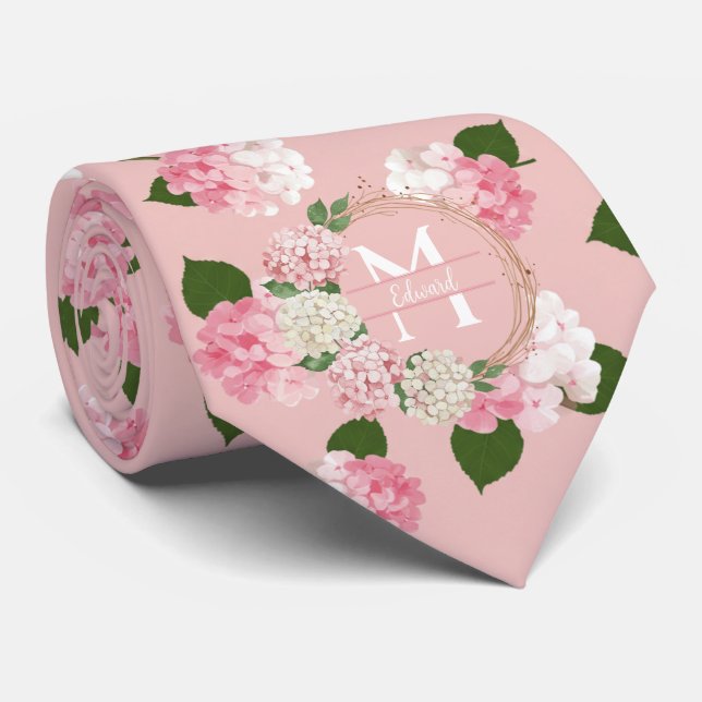 Vintage Trädgårdsblommor Slips (Rullad)