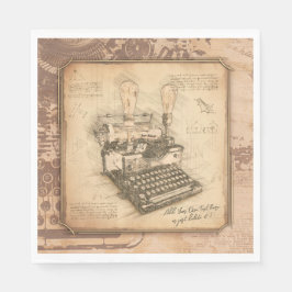 Vintage Traditionell Art. författare/skrivprogram Pappersservett