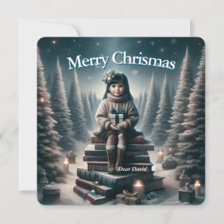 Vintage traditionell julpostkort julkort