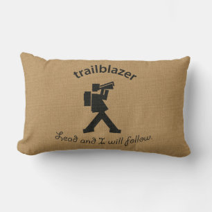 Vintage Trailblazer Lumbar Pillow Lumbarkudde