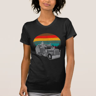 Vintage Trailer Trucker Retro Sunset T Shirt