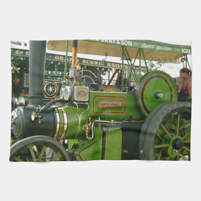 vintage-traktor kökshandduk (Horisontell)