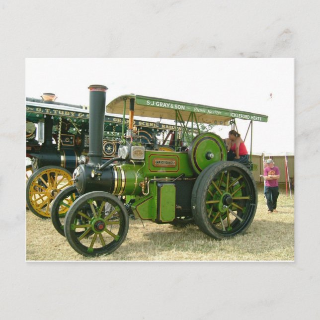 vintage-traktor vykort (Framsida)