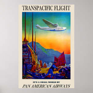 Vintage transpacific resoreraffiche poster