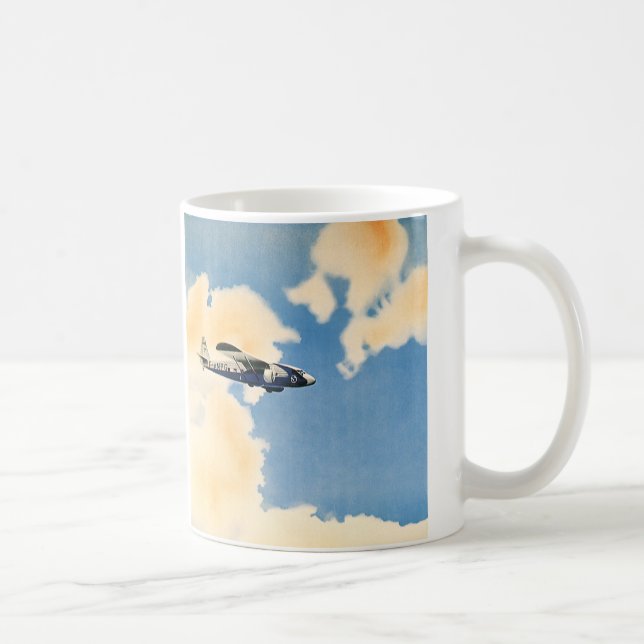 Vintage Transport, Albatrosflygplan Kaffemugg (Höger)