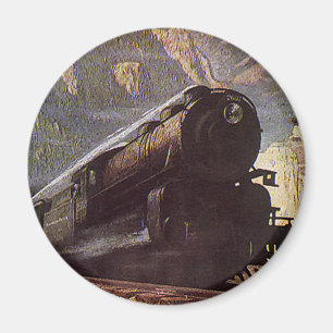 Vintage transport, bergstågresor magnet