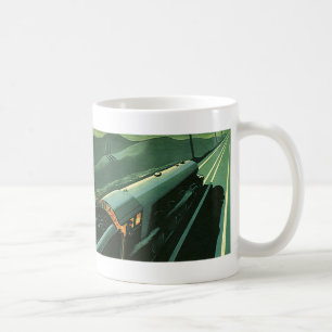 Vintage Transport, Grönt Speed Tåg Kaffemugg