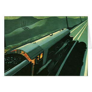 Vintage Transport, Grönt Speed Tåg OBS Kort
