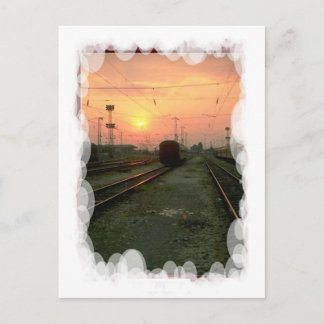 Vintage Transport - In i solnedgången Vykort