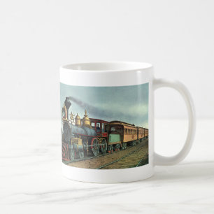 Vintage Transport, kollokomotiv Tåg Kaffemugg