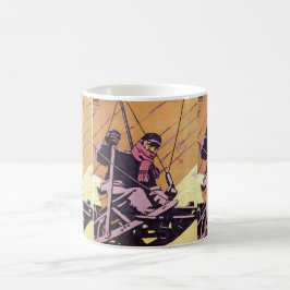 Vintage Transport-skjutreglaget Kaffemugg