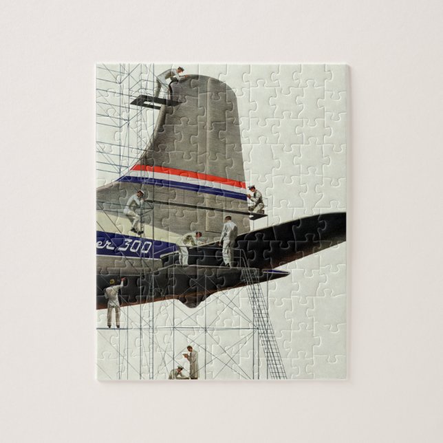 Vintage Transport, underhåll av flygplan Pussel (Vertikal)