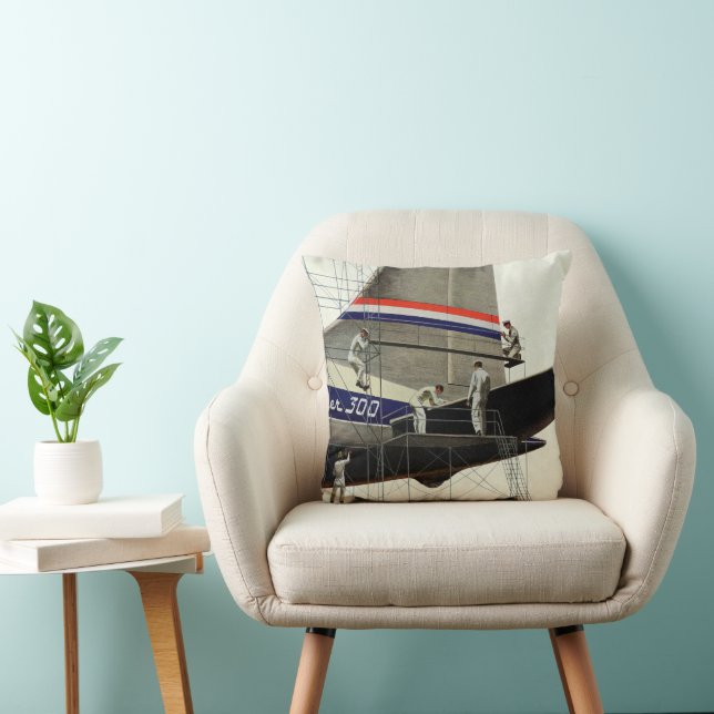 Vintage transport, underhåll för flygplan kudde (Stol)