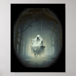 Vintage-träsket på vingården i Forest Hallowo Poster