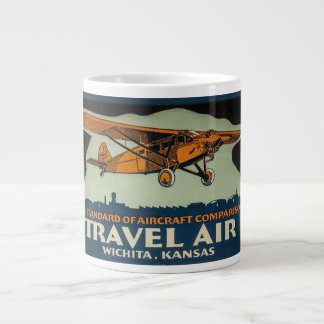 Vintage Travel Air Plan, Wichita huvudstaden för f Jumbo Mugg