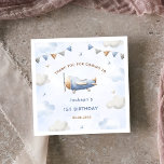 Vintage Travel Airplan Birthday Party Napkin Pappersservett<br><div class="desc">Vintage Travel Airplan Birthday Party Napkin</div>