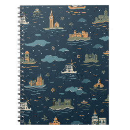 Vintage Travel Design Notebooks Anteckningsbok