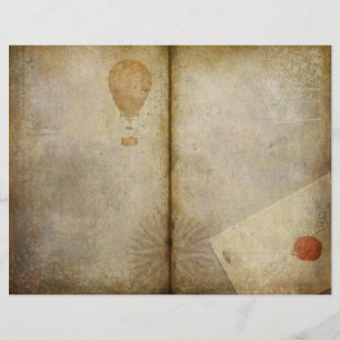 Vintage Traveler Journal-skrapbok Papper