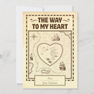 Vintage Treasure Karta to my Heart Valentine Day Julkort