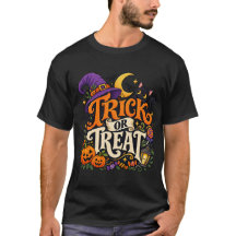 Vintage Treat or Trick-skrift för herr-T-shirts