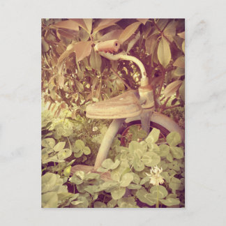 Vintage trehjuling vykort