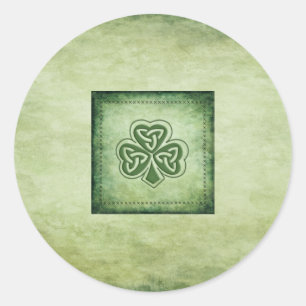 Vintage trendig grundge Irish schrock Runt Klistermärke