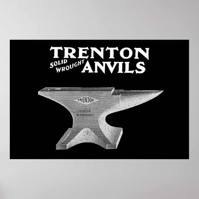 Vintage Trenton Anvil Blacksmithing Poster (Framsidan)