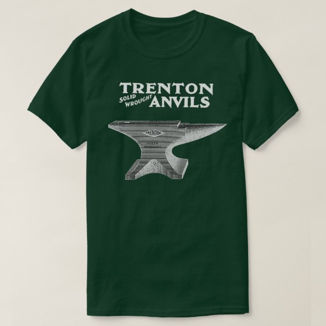 Vintage Trenton Anvil Blacksmithing T Shirt (Design framsida)