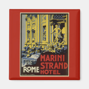 Vintage Trevi-fontänen, Marini Strand Hotel, Rom Magnet