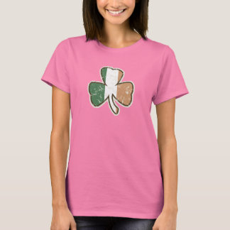 Vintage Tri-Färg Irish Shamrock T-Shirt