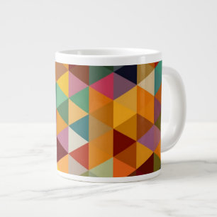 Vintage Triangles Mönster Background. Jumbo Mugg